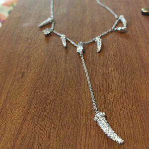 Swarovski Tusk Mini Pearl and Crystal Tiered Necklace